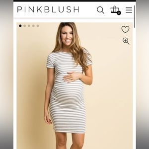Pink Blush Maternity Dress
